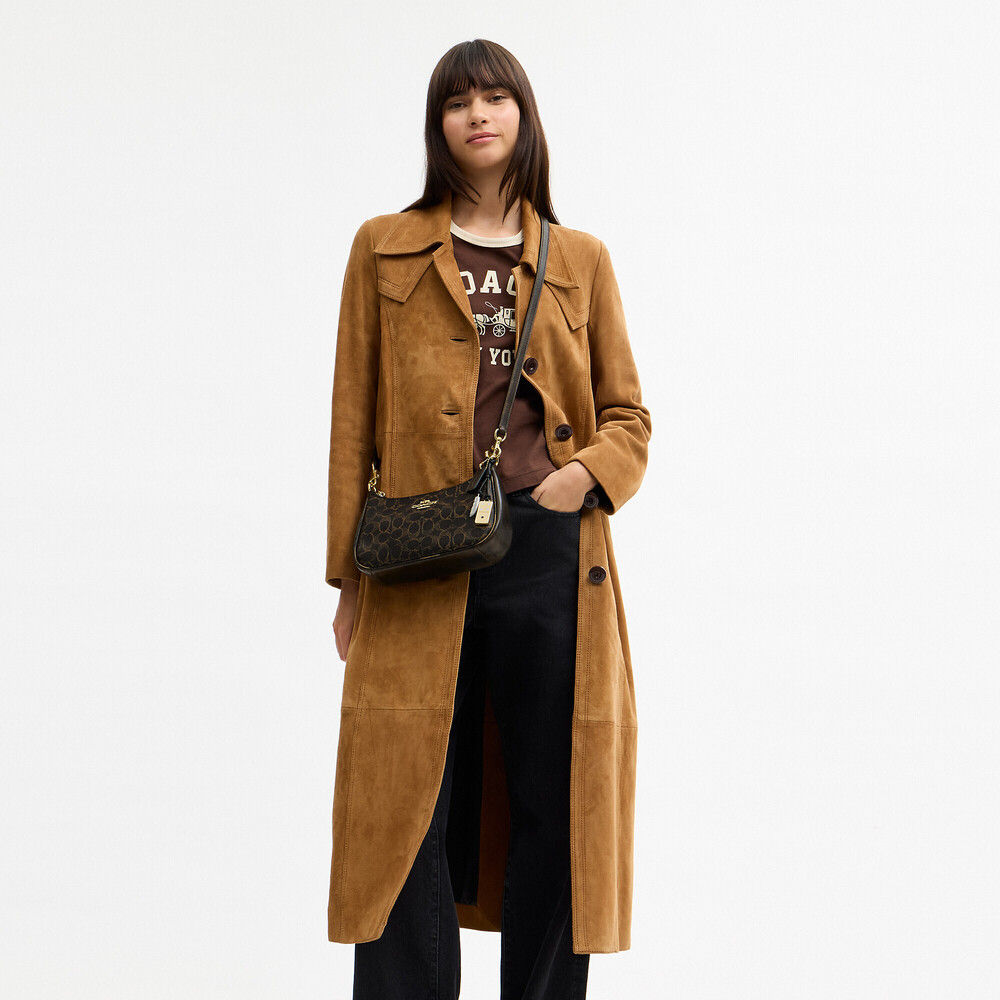 Coach Outlet Teri Shoulder Bag In Loved Signature Canvas With Charms